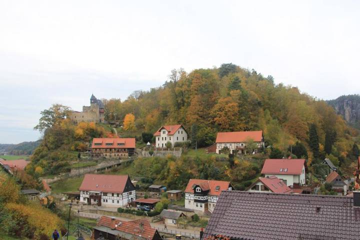 Ferienwohnung für 5 Personen, mit Terrasse und Garten sowie Ausblick in Rathen - 2