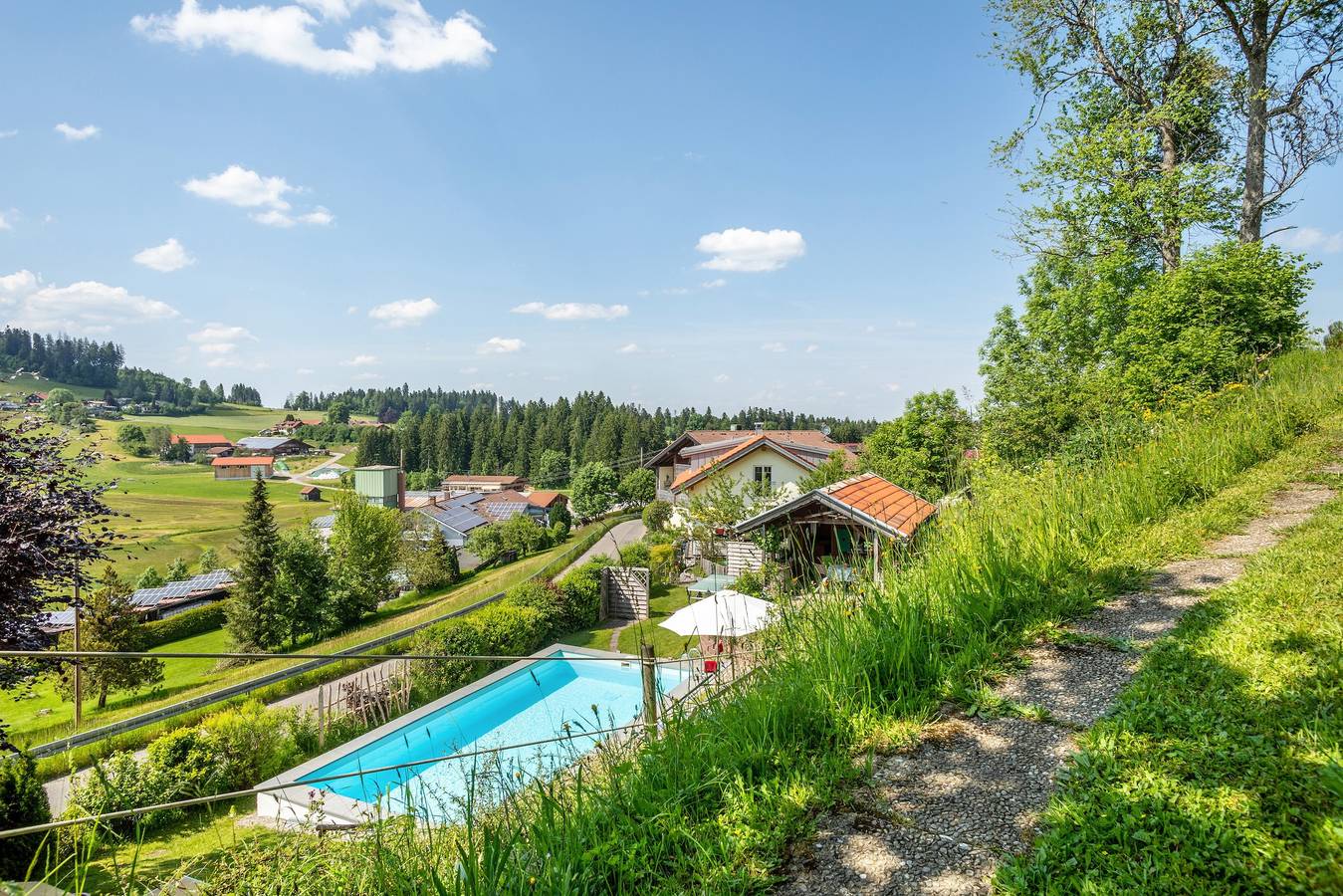 Ganze Wohnung, Apartment 'Elfi' mit Gemeinschaftsgarten, Balkon und Wlan in Oberreute, Bayerisch Schwaben