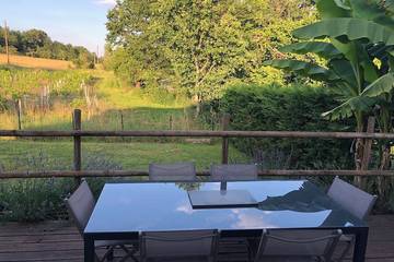 Gîte pour 6 personnes, avec jardin, animaux acceptés à Saint-Aubin-de-Branne