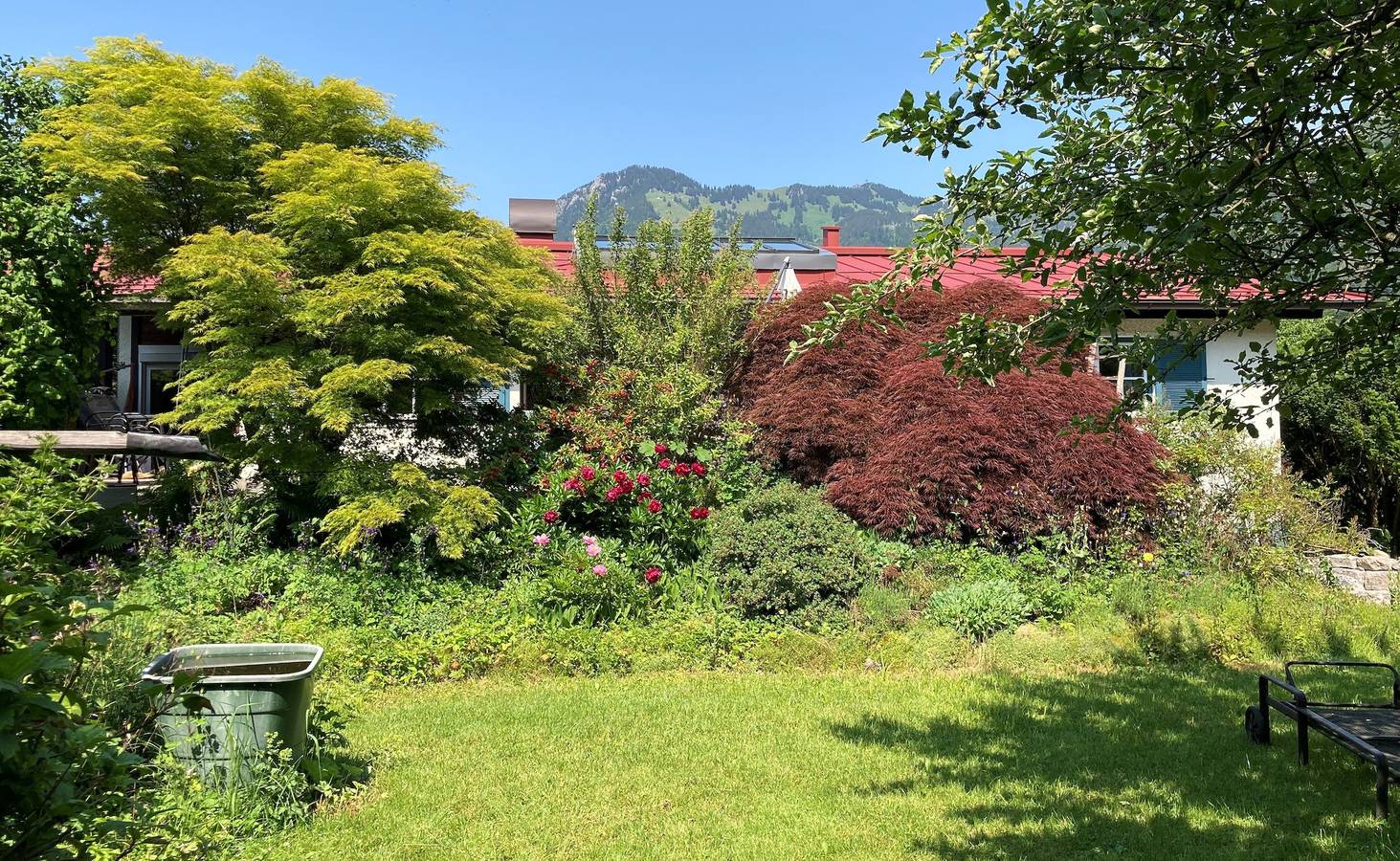 Ganze Ferienwohnung, Wössner Ferienhaus - Schneckerlnest, 73 m² für 2-4 Personen, Wohnküche, Schlafzimmer, Du/Wc, Wlan, Rollstuhlgerecht in Unterwössen, Bayerische Alpen