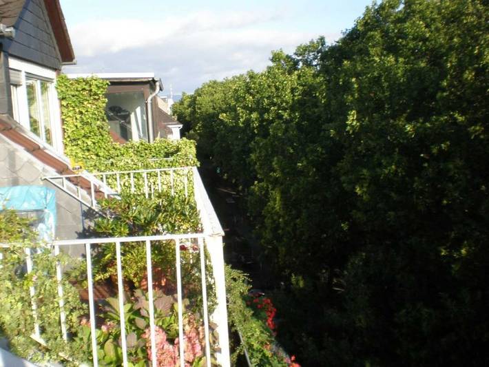 Ferienwohnung für 3 Personen, mit Balkon und Terrasse sowie Ausblick