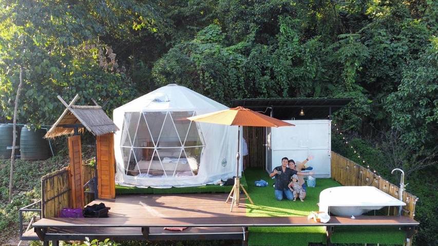 Camping für 3 Personen, mit Whirlpool und Garten in Thailand