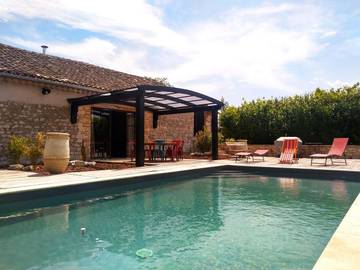 Gîte pour 8 personnes, avec jardin ainsi que piscine et vue à Cazes-Mondenard