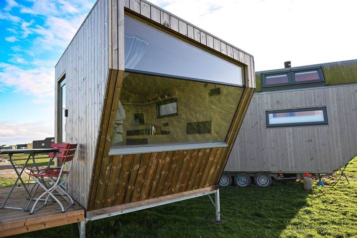 Ferienhaus für 2 Personen, mit Ausblick und Garten sowie Terrasse in Ostfriesland