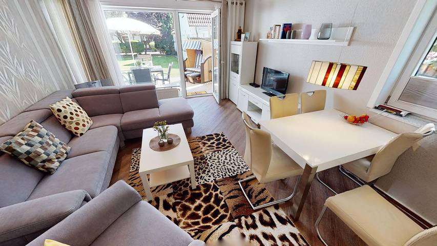 Ferienwohnung für 4 Personen, mit Garten