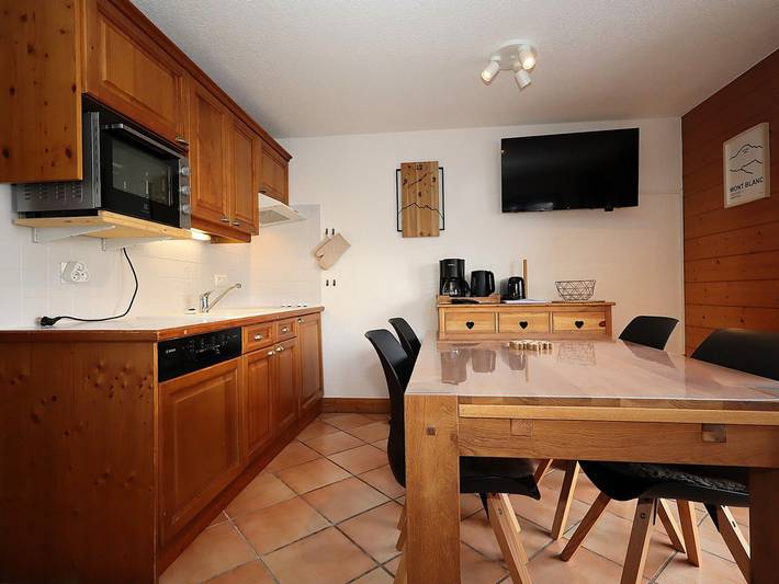 Ganze Wohnung, 2-Zimmer-Kabinenwohnung in Les Houches, 4 Pers in Les Houches, Mont-Blanc-Massiv