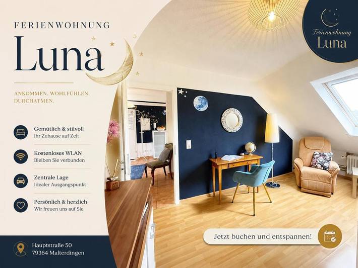 Ferienwohnung für 6 Personen, mit Terrasse und Ausblick in Malterdingen