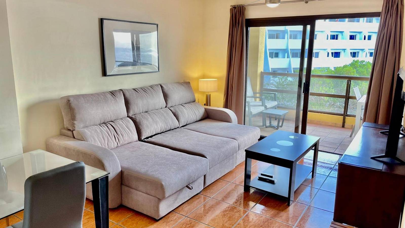 Ganze Wohnung, Ferienwohnung 'Ocean Golf San Miguel' mit Meerblick, Gemeinschaftspool und Wi-Fi in Las Adelfas, San Miguel de Abona