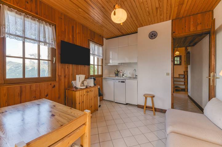 Apartamento entero, Apartamento 'Meije 4 Chaleureux' con vistas a la montaña, balcón y Wi-Fi in Villard-Reculas, Parque Nacional de los Ecrins