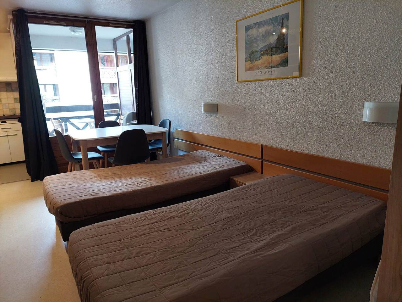 Estudio entero, Estudio tranquilo con balcón para 4 personas en Brides-les-Bains in Brides-les-Bains, Massif de la Vanoise