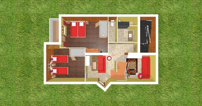 Chalet pour 6 personnes, avec Balcon et Terrasse ainsi que Jardin et Piscine à Bonneval-sur-Arc - 3