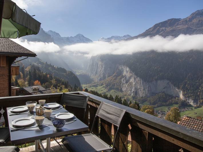 Gîte pour 4 personnes, avec balcon dans Wengen - 3