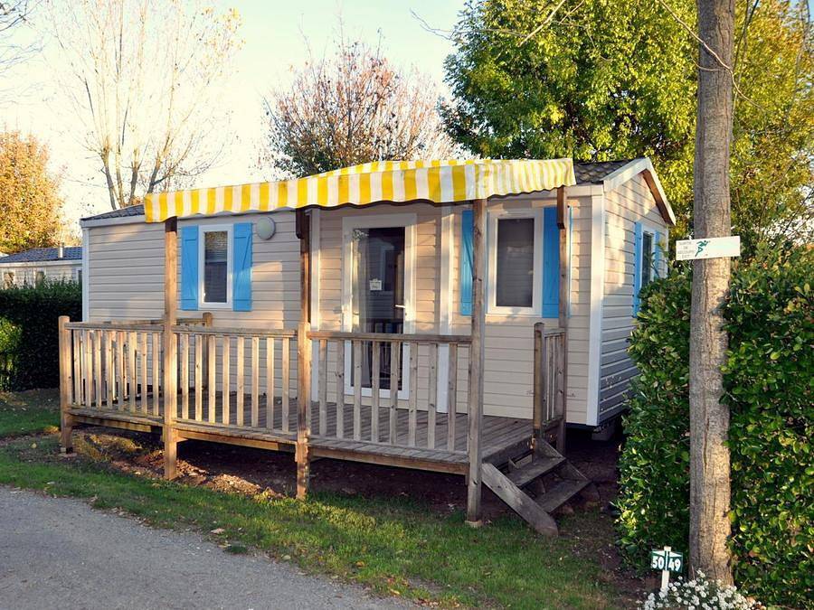 Flower Camping L'Abri-Côtier - Mobilhome 5 personas - Soleado 27 m² (2 hab - 4/5 pers) + Tv in Saint-Nazaire-sur-Charente, Region de Rochefort