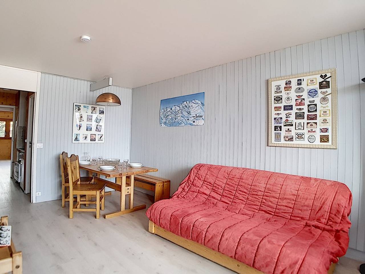 Ganze Wohnung, Helle 2-Zimmer Wohnung - 5 Pers - Süd-Balkon in Les Menuires, Saint-Martin-de-Belleville