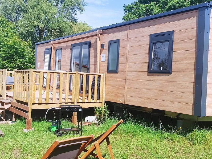 Lodges de Blois Chambord - Mobilheim 6 personen - Cottage Privilège 40m2 (3 Zimmer, 2 Bäder) +Klimaanlage + Terrasse in Mont-près-Chambord, Sologne