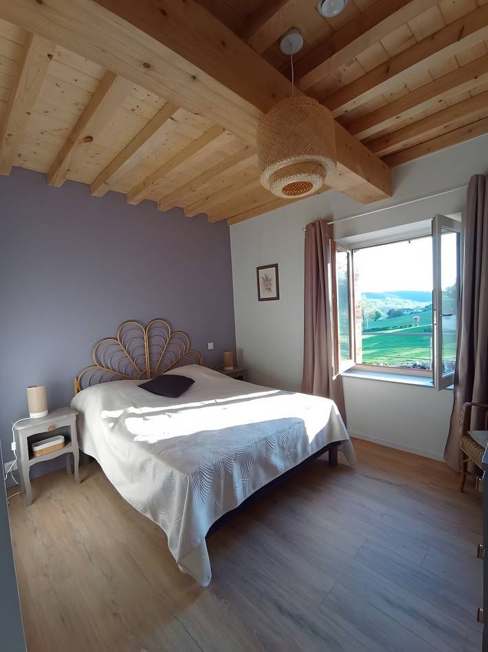 Chambre d’hôte pour 2 personnes, avec Jardin à Saint-Barthélemy-Lestra
