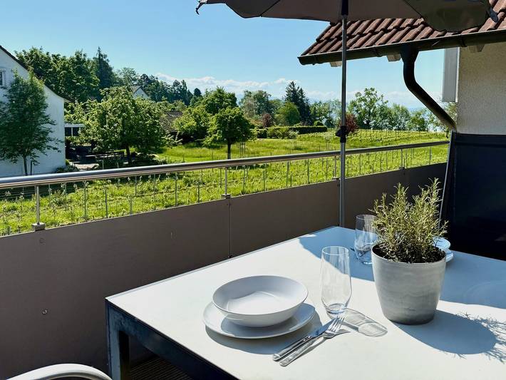 Ferienwohnung für 2 Personen, mit Balkon und Seeblick sowie Ausblick in Landkreis Lindau - 3