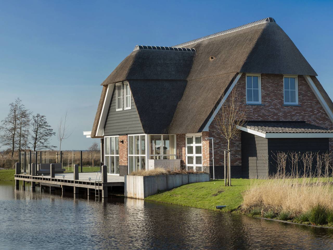 Friesland Villa mit Kamin in Delfstrahuizen, Friesland