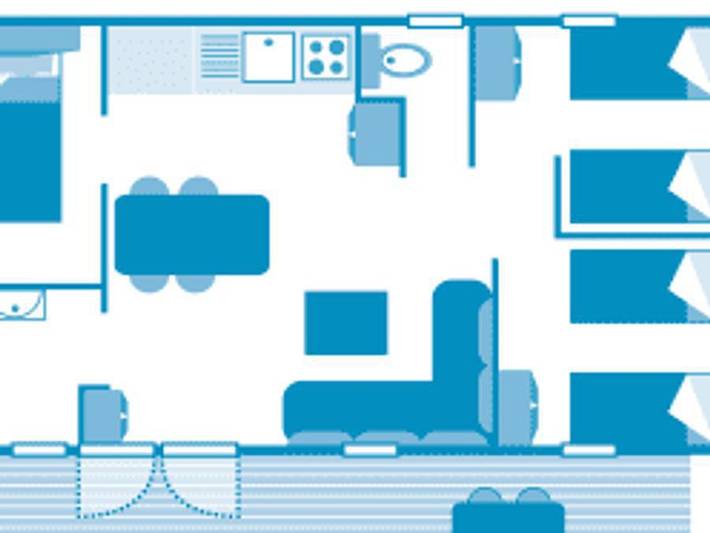 Camping pour 6 personnes, avec bassin pour enfant à Millau - 4