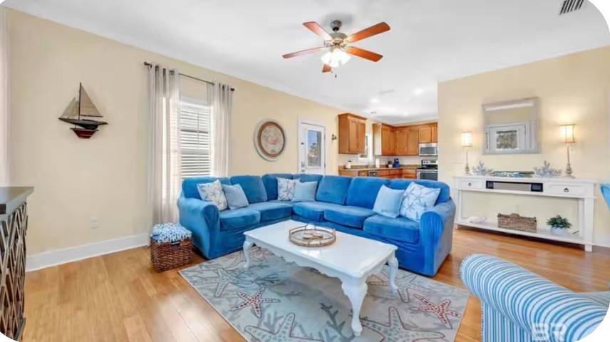 Charming Gulf Shores Cottage 3  Bedrooms, Private Entrance, Beach Access in Gulf Highlands (Alabama), Fort Morgan
