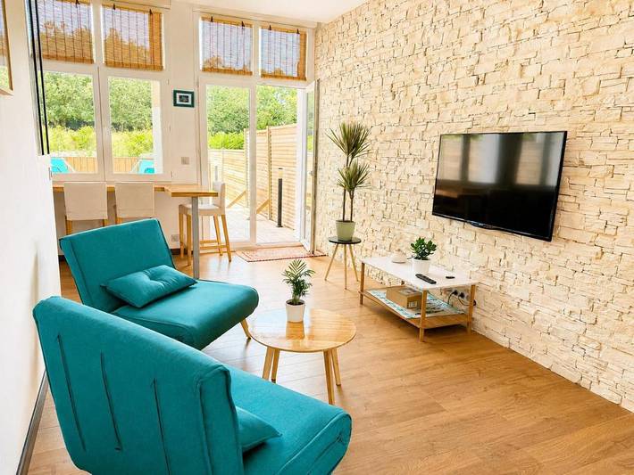 Gîte pour 2 personnes, avec terrasse et vue dans Port de l'Aber Wrac'h