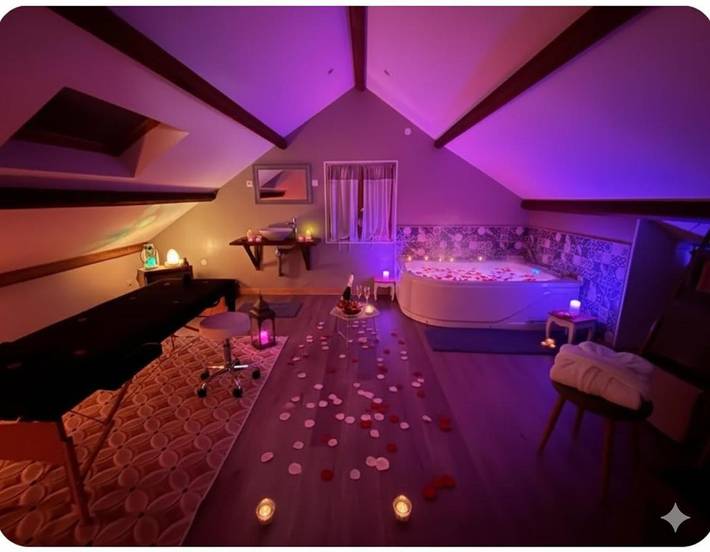 Maison d’hôte pour 2 personnes, avec jacuzzi ainsi que piscine et jardin