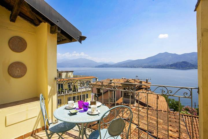 Gîte pour 4 personnes, avec terrasse ainsi que vue sur le lac et vue, animaux acceptés à Ghiffa - 4