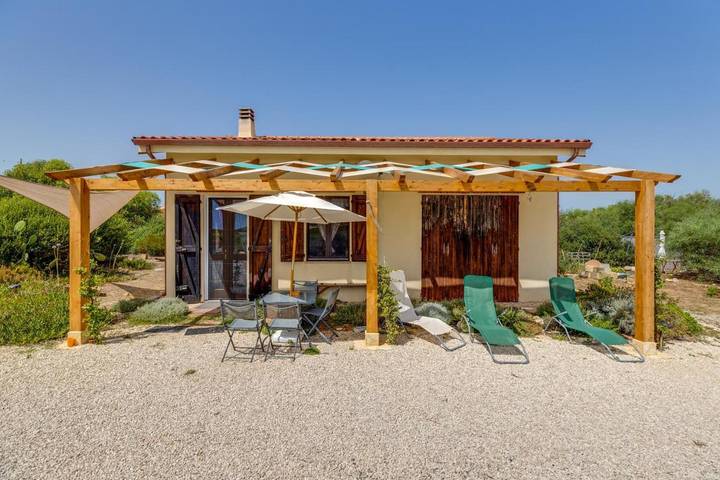 Ferienhaus für 5 Personen, mit Garten und Ausblick