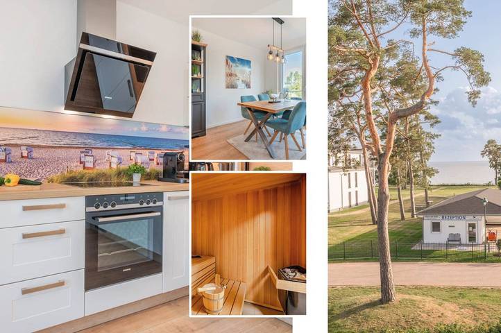 Ferienwohnung für 4 Personen, mit Seeblick und Sauna sowie Garten in Zirchow