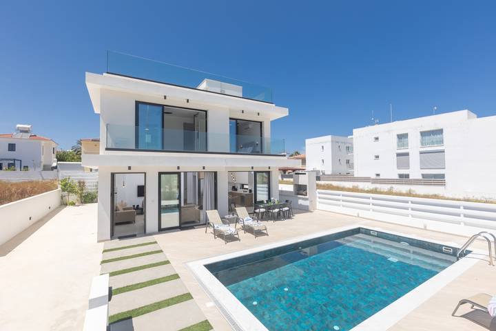 Villa für 6 Personen, mit Meerblick und Garten auf Zypern - 2