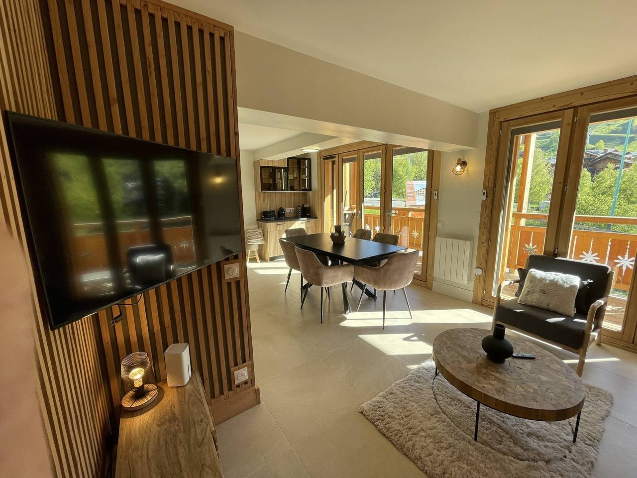 Ganze Wohnung, Appartement 'Les Vernettes' mit Bergblick und Balkon in Mont-de-Lans, Les Deux Alpes