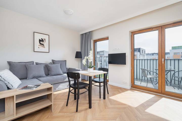 Studio dla 2 osób, z balkon/ taras, Dla rodziny w Katowice