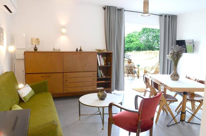 Maison de vacances pour 4 personnes, avec piscine ainsi que vue et jardin