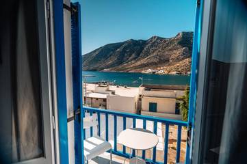 Gîte pour 2 personnes, avec balcon et vue dans Kamarès