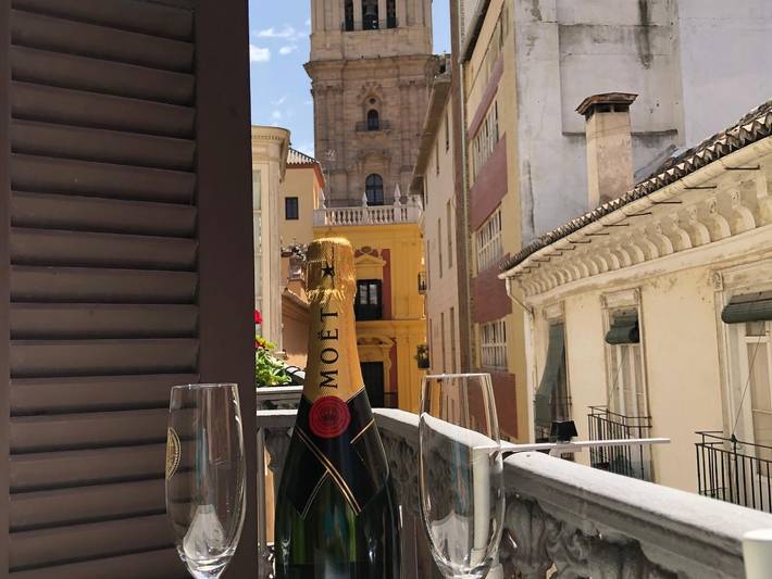 Apartamento de vacaciones para 4 personas, con balcón/terraza en Málaga