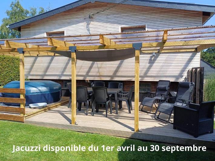 Chalet pour 5 personnes, avec jacuzzi et jardin