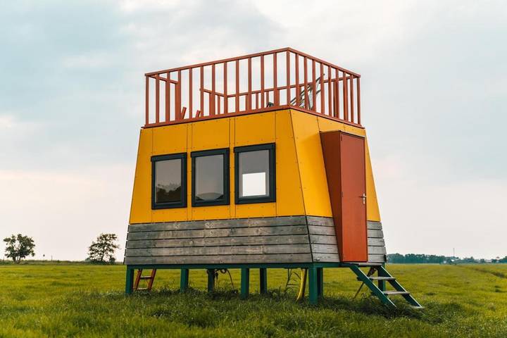 Camping voor 2 personen, with tuin and terras as well as uitzicht in Zuid-Holland