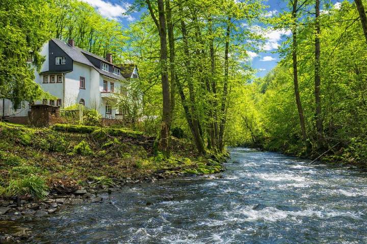 Ferienwohnung für 3 Personen, mit Ausblick und Garten in Alf