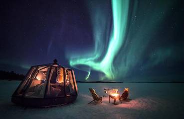 Camping für 2 Personen, mit Sauna und Ausblick sowie Terrasse in Finnland