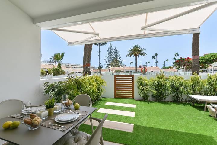 Bungalow für 4 Personen, mit Terrasse und Garten sowie Pool in Playa del Inglés