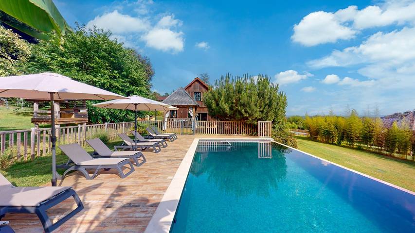 Gîte pour 8 personnes, avec piscine et jardin ainsi que sauna et jacuzzi à Carsac-Aillac - 3