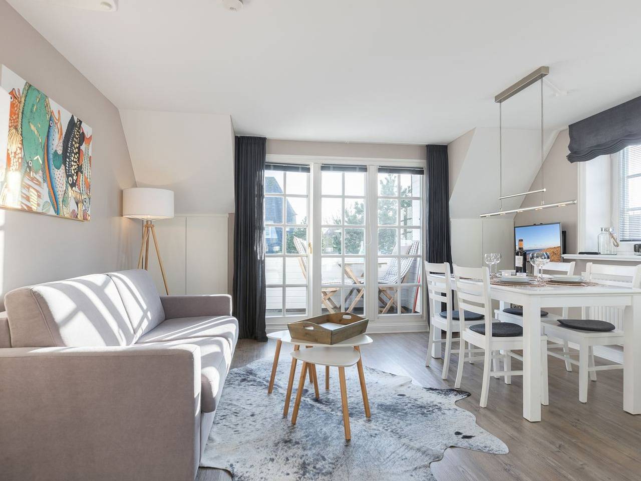 Ganze Ferienwohnung, Windlicht - 3- Raum Appartement im Og/Dg mit ca. 54qm Nutzfläche in Munkmarsch in Munkmarsch, Sylt (Gemeinde)