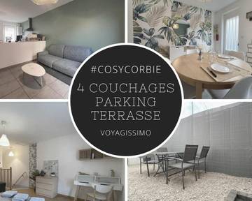 Gîte pour 5 personnes, avec terrasse à Corbie