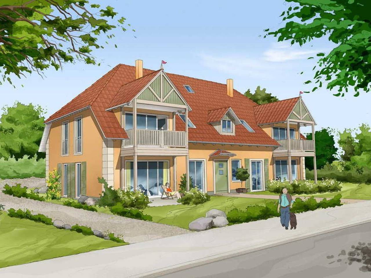 Ganze Ferienwohnung, Haus Emilia Fewo 6 - haus-emilia-fewo-6 in Rerik, Neubukow-Salzhaff