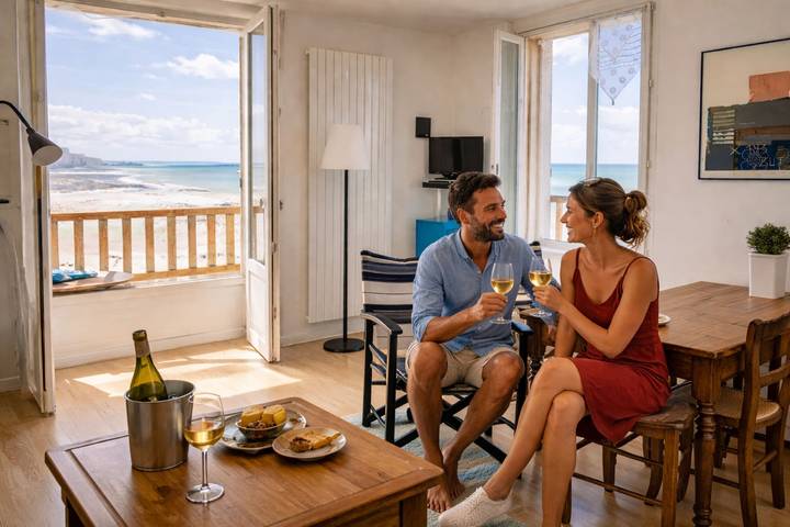 Ferienwohnung für 2 Personen, mit Balkon und Terrasse