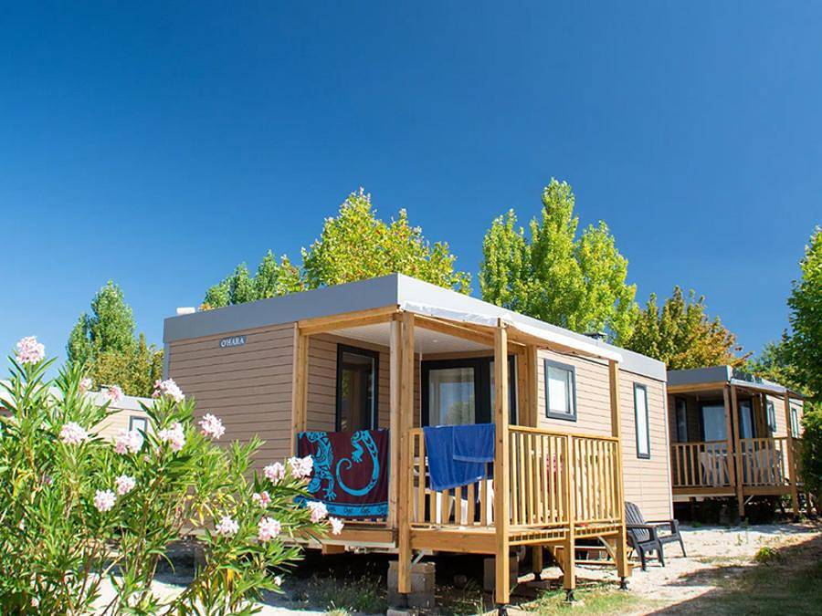 Campasun International  - Mobilheim 4 personen - Mobilheim Sainte-Croix - 28m² - 2 Schlafzimmer + Tv + A/C in Aups, Brignoles Region