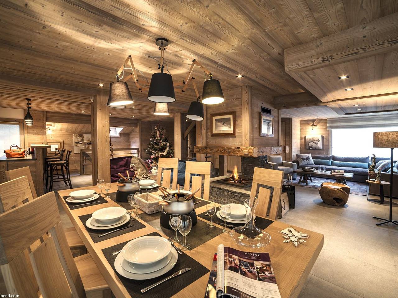 Klassisches und schickes Chalet für 12 Personen – Ski-in/Ski-out, Jacuzzi – Courchevel La Tania in La Tania, La Perrière