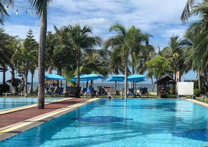 Resort für 3 Personen, mit Garten und Ausblick sowie Pool und Kinderpool, mit Haustier - 1