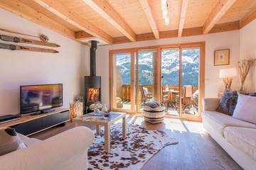 Chalet für 6 Personen, mit Balkon und Garten sowie Sauna im Berner Oberland