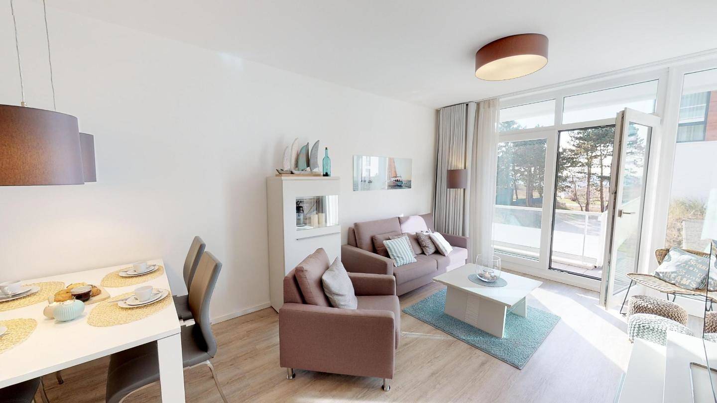 Ganze Wohnung, Schöner geht´s nicht! Ferienapartmentd-03 an der Ostsee für 4 Personen im Südkap in Südstrand Pelzerhaken, Ostholstein